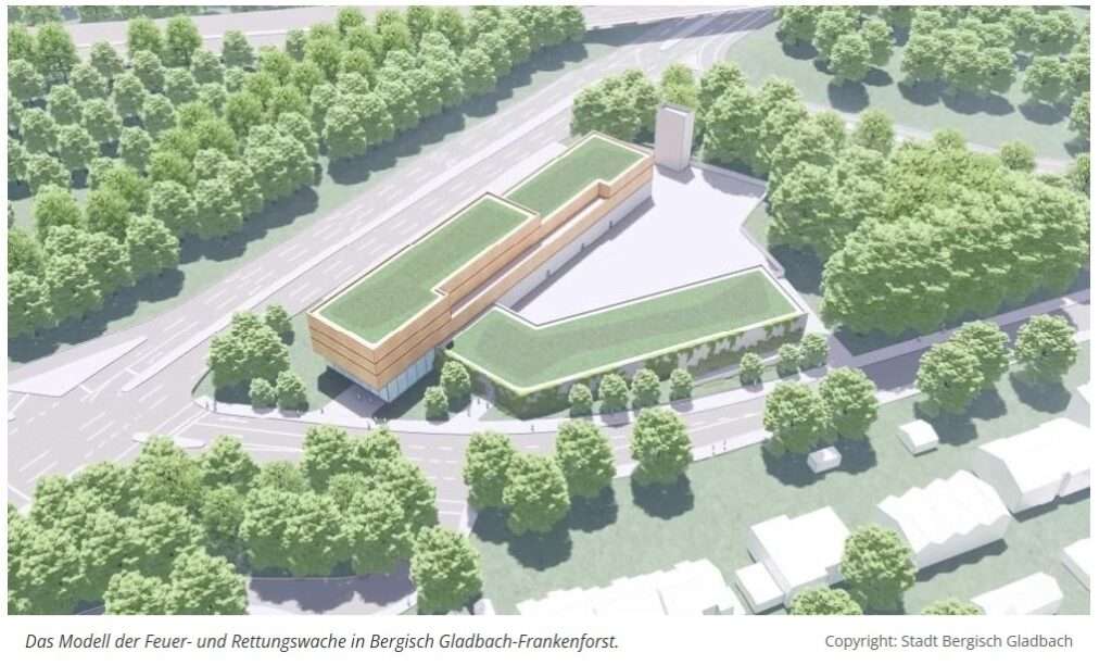 Fire Station South City of Bergisch Gladbach - Drainage planning by IWR