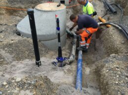 Herstellung Anschlussleitung Unterdruckentwässerungssystem Östlich der Waldstraße Böblingen