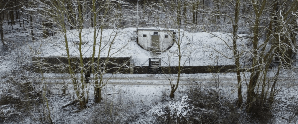 Der Hochbehälter Weimar im Winter