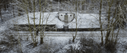 Der Hochbehälter Weimar im Winter