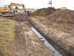 Sewer rehabilitation construction site