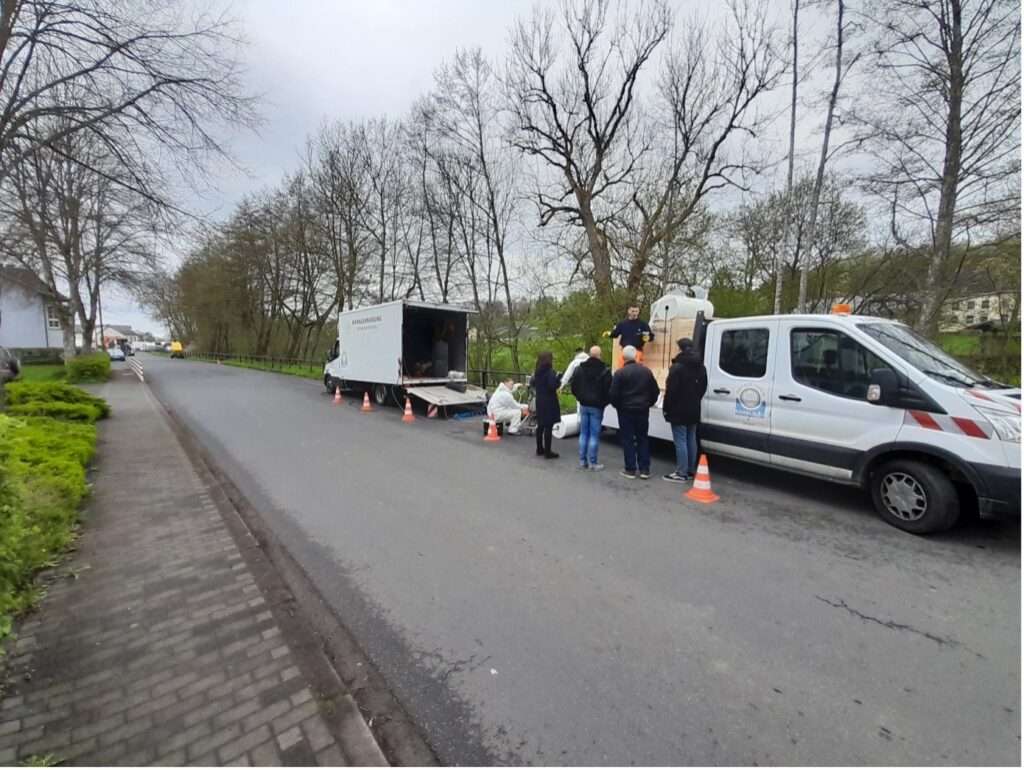 Kanalsanierung Körperich Aufstellen Schlauchliner